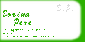 dorina pere business card
